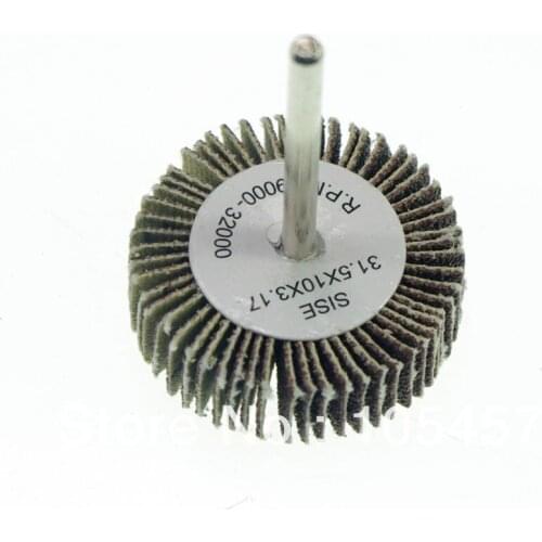 3PC 32x10mm Interleaf Sand Paper Grinding Flat Wheel Disc With 0.125" Mandrel