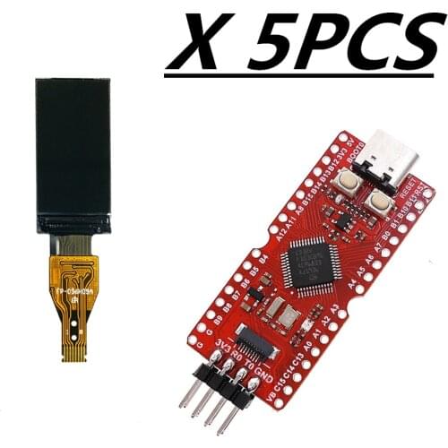5PCS Longan Nano RISC-V GD32VF103CBT6 MCU Development Board 0.96 inch TFT HD IPS display 80*160