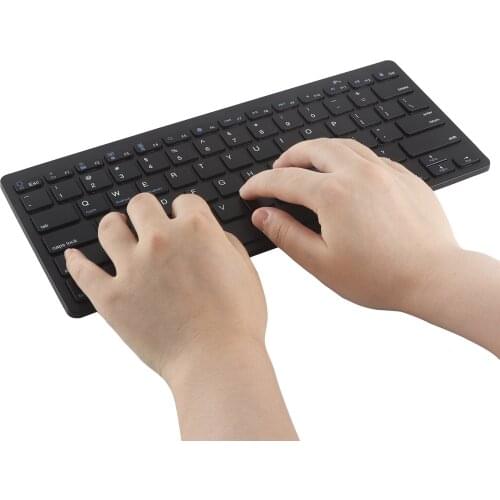 Bluetooth 3.0 Wireless Keyboard Silent Mini Slim English Mute Portable Office 78 Keys Keypad For Apple Xiaomi Tablet Mac Laptop