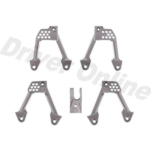 CNC Aluminum Shock Metal Front and Rear Towers Mount 4PCS for 1/10 RC Crawler Axial SCX10 II 90046 90047 Upgrade Accessories
