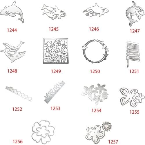 Flower Metal Cutting Dies Stencil Scrapbooking DIY Album Stamp Paper Embossing Drop Shipping