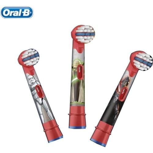 Oral B EB10 Children Electric Toothbrush Head Replacement Star Wars Series Brush Head Soft Bristle Deep Clean (Brush Heads Only)