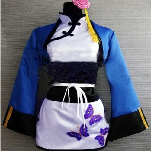 Japanese Anime Black Butler Cosplay Costume Kuroshitsuji Cosplay Clothing Ran-mao Cheongsam Women Dresses Customized