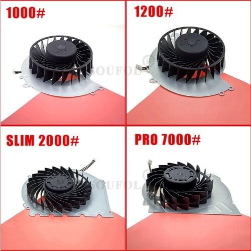 Cooler Fan Internal Repair Parts Built-In Cooling Fan For Ps4 Pro 7000 For Ps4 1000 1100 1200 for PS4 Slim 2000 Cpu Dropshipping