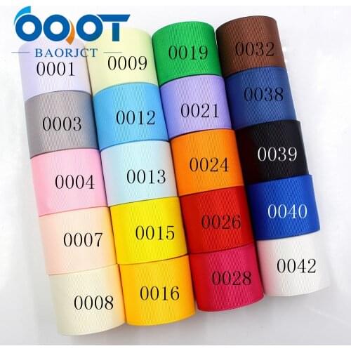 OOOT BAORJCT 181015-L38mm-1,38mm 10yards Solid Color Ribbons Thermal transfer Printed grosgrain,DIY Clothing handmade materials