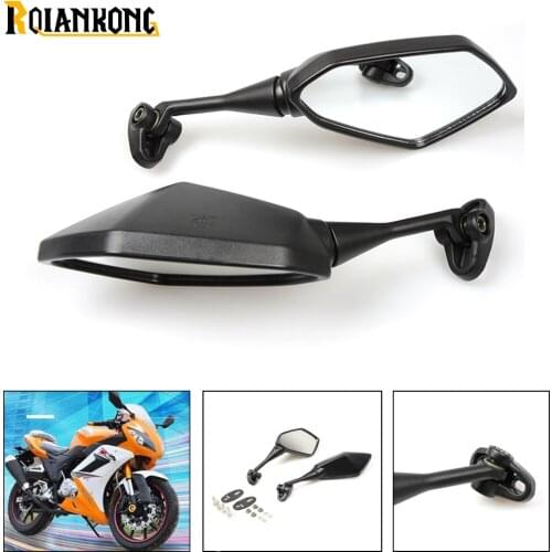 Motorcycle Mirror Black Motorbike Rearview Side Mirror For Yamaha YZF600 YZF 600 YZF600R YZF R1 R6 R3 R25 r6s r1m R125 R15