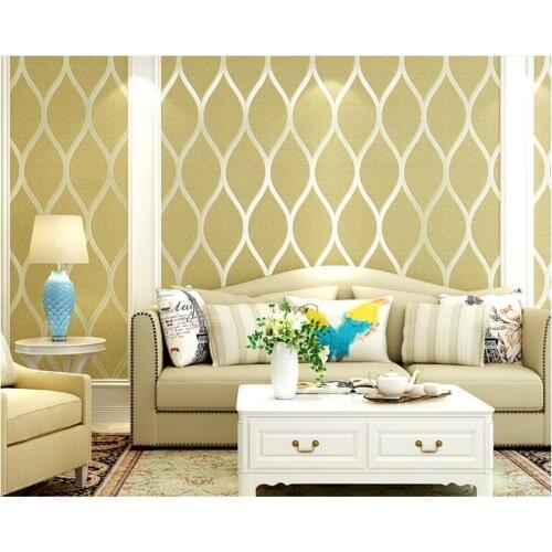 Beibehang wall papers home decor Modern minimalist classic fashion nonwoven embossed wave bedroom living room wallpaper behang