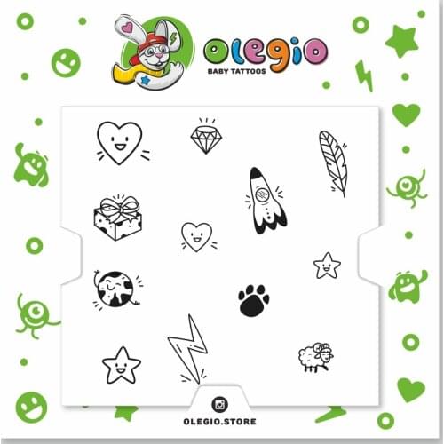 Olegio Temporary Tatoos