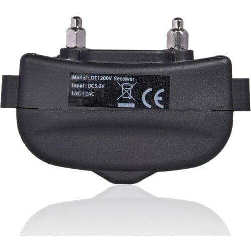 Dog training Receiver collar DT1200V Remote 1200m Rechargeable Waterproof Dog collar receiver collar for big, medium dogs