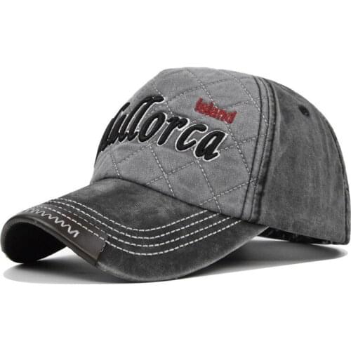 Sand washed 100% cotton baseball cap hat for women men vintage dad hat NEW YORK embroidery letter outdoor sports caps