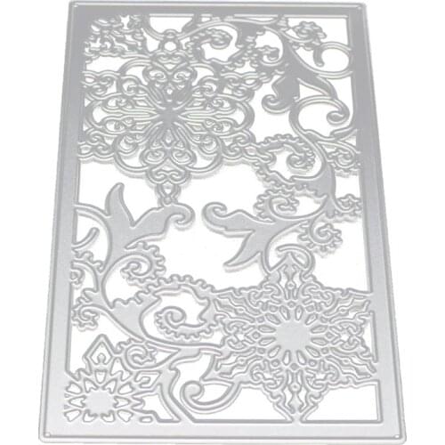 Rectangle Frame Metal Cutting Dies New Christmas Background Die Scrapbooking Paper/photo Cards Embossing Stencil