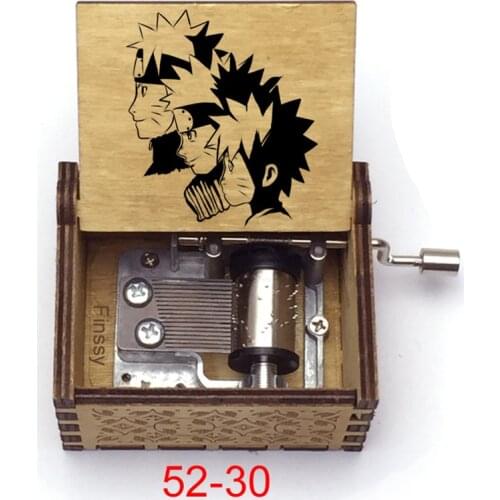 Qute Anime figure print Hand ed Wood Music Box students Christmas new year birthday Gift cosplay fans friend gift kids toy