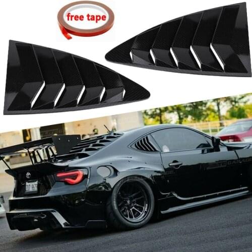 SDAO 2 Pcs/Set Rear Quarter Window Louvers Spoiler Panel For Scion FRS For Subaru BRZ For Toyota 86 GT86 2013-2018 ABS Stickers