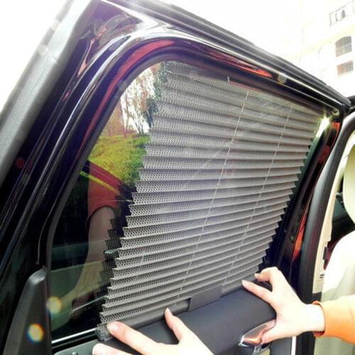 1PC Car Accessories Sun Shade UV Protection Car Curtain Can Be Lifted and Folded Cars Window Sunshade Side Window Mesh Sun Visor