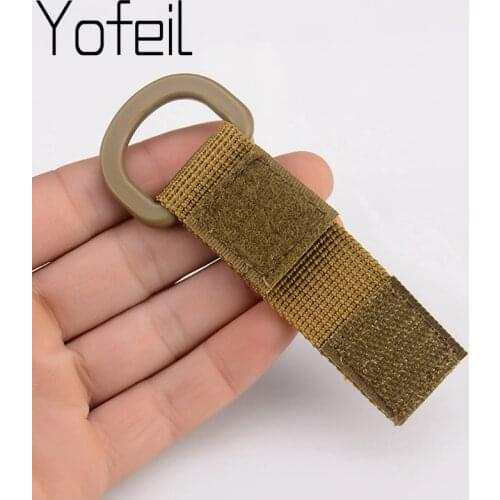 5 pcs Tactical Multifunction Nylon Molle Webbing Belt D-Ring Carabiner Buckle Hanging Keychain Backpack Key Hook molle buckle