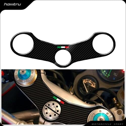 3D Carbon Fiber Triple Tree Yoke Cover Protector Tank Pad Case for Ducati 748 748R SP 916S 996 R 998 Biposto