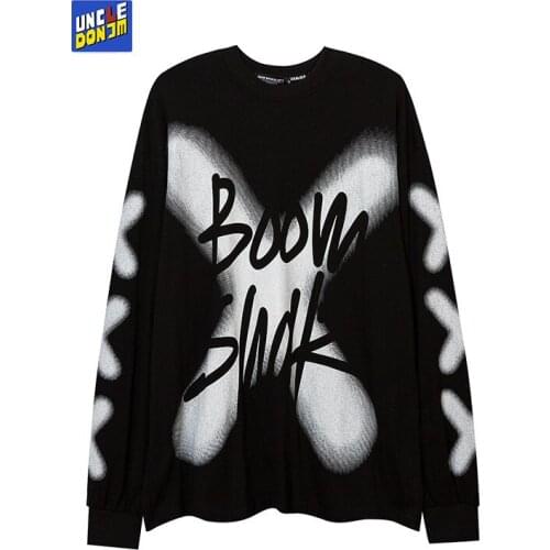 UNCLEDONJM oversized t shirt harajuku graffiti graphic t shirts HIP HOP men clothing high street mens t shirts Tops Tees 6705