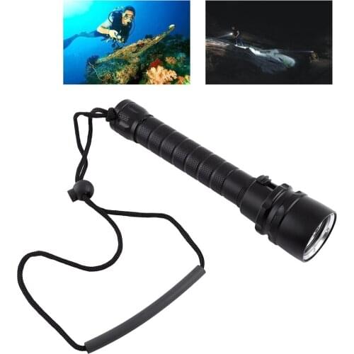 Waterproof Durable Professional Diving Light 2000LM Underwater 100m 3 X T6 LED Diving Flashlight Super Bright With Hand Strap