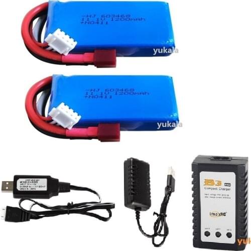WLtoys Car WL915 High Speed Vehicle F1 Racing Boat Parts RC Battery 11.1v 1200mah 3S T Plug with charger