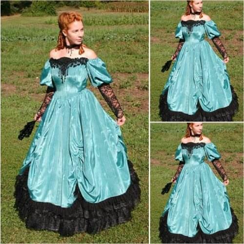 Customer to order!19 Century Vintage Costumes Victorian Dress 1860S Civil War Gown Ball Dress Scarlett dresses US4-36 C-204