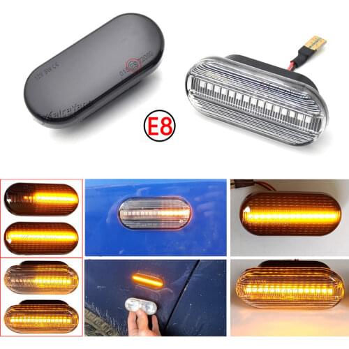 For Volkswagen VW Bora Golf 3 4 Passat 3BG Polo SB6 LED Dynamic Turn Signal Light Side Marker Lamp