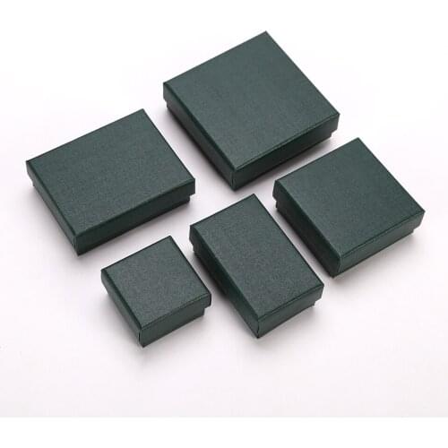 24Pcs Kraft Box Paper Present Packaging Box Ring Earring Pendant Protection Christmas Gift Box Can Custom Your Logo