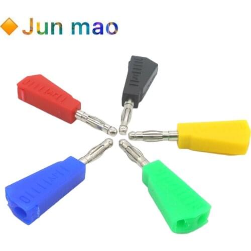 5PCS 4mm banana plug assembled test plug can be overlapped with banana head banana socket physical experiment plug