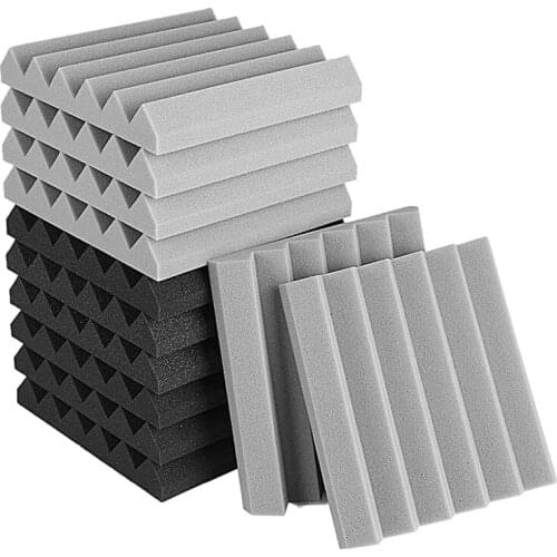 12 Pcs Acoustic Foam Panel, Sound Insulation Pad,Sound Insulation Foam Panel,Studio Foam,Sound Insulation Foam,5X30X30cm