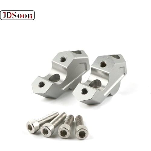 JDSOON Motorcycle CNC Aluminum Handlebar Riser Clamp Mount Taper Extend Handle Bar Raised 23mm For BMW F750GS F750 GS 2018 2019