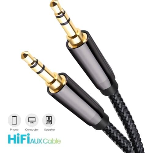 AUX Cable Jack 3.5mm Audio Cable 3 5 Jack Speaker extension Cable for hifi Headphones Car guitar amplifier Cellphones Xiaomi 3m