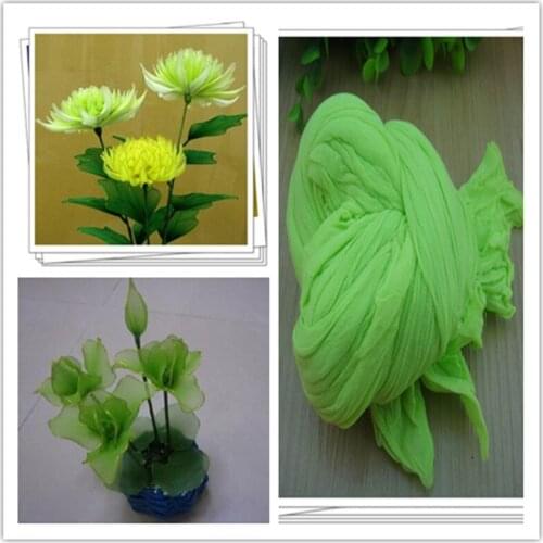 Free shipping 47 colors mix shipping or only one color ship mesh flowers,nylon stocking material/ronde flower for DIY flower