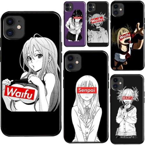 Sugoi Senpai Anime waifu Case For iPhone 11 12 Pro Max mini X XR XS Max SE 2020 5S 6 6S 7 8 Plus TPU Cover