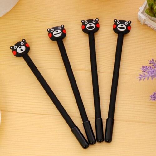 DL South Korea creative stationery pen cartoon adorable bear Xiongben pen students black learning stationery students supplies