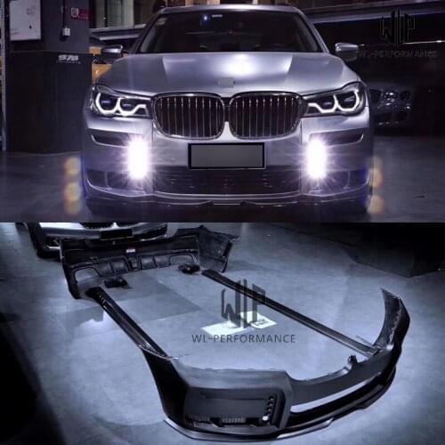 G11 FRP / Carbon fiber Car body kit Front bumper Rear bumper Side skirts New style Car styling For BMW 7 series G11 Car body kit