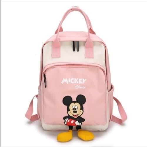 Disney Women Backpack Micky School Bag For Teenagers College Canvas Girls Bagpack Kawaii Color Laptop Back Packs Bolsas Mochilas