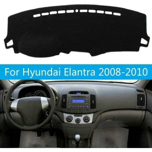 Car Dashboard Cover For Hyundai Elantra 2008 2009 2010 Dash Mat Dashboard Pad Carpet Anti-UV Anti-slip Anti-Sun