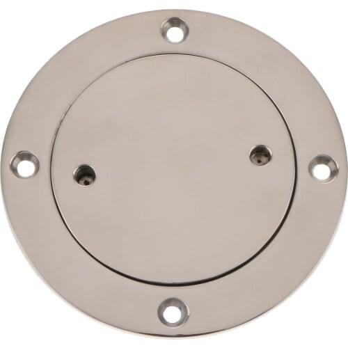 Marine Boat Access Hatch Cover Deck Plate - Anti-skid - Leakproof ( Inner Diameter: 76mm / 3 inch)