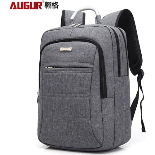 AUGUR Men Male Canvas Backpack College Student School Backpack Bags for Teenagers Vintage Mochila Casual Rucksack Travel Daypack