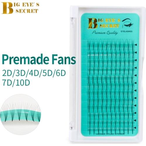 Mink Individual Natural Lashes Lash Extension Supplies Makeup Mink False Eyelashes Premade Volume Fans