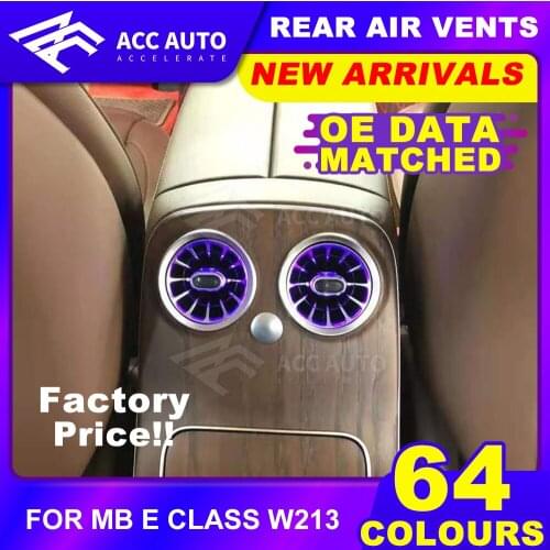 New arrival! Rear air vent For new merdecez ben E class 2021 year 64 colors rear seat air vent