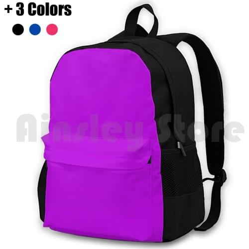 Plain Solid Neon Fluorescent Violet-100 Purple Shades On Ozcushions On All Products Outdoor Hiking Backpack Waterproof Camping