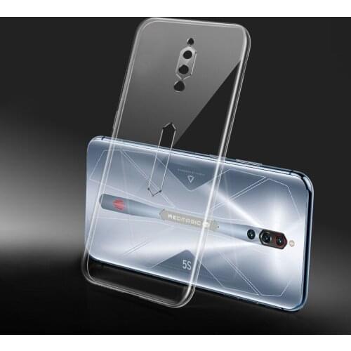 Transparent TPU Phone Case Shell for ZTE Nubia Red Magic 5 5S 3 3S Mars Silicon Case Clear Soft Back Cover for Redmagic 5S 5 3S