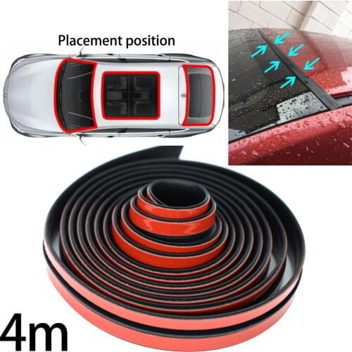 4m Window Edge Windshield Roof Rubber Sealing Strip Trim For BMW E90 E46 E60 F10 F30 E39 E36 F20 X5 E70 E53 E92 M3 E91 E30 E87