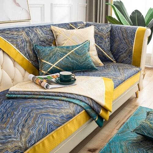 European Modern Luxury Chenille Sofa Cover Modern Simple Anti-slip Sofa Towel Four Season Universal Couch Covers
