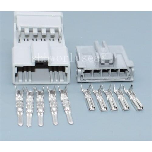 Shhworldsea 5 Pin 6098-0344 6098-0343 Electrical Automotive Wiring Harness Sockets Female Male Connector Plug