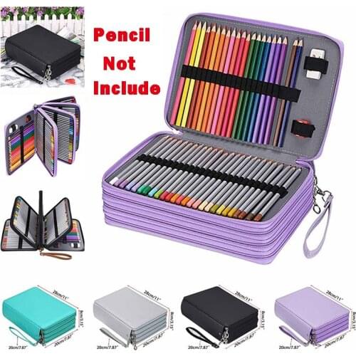 200 Holes School Pencil Case for Girls Boy Pencilcase Large Cartridge Pen Box Big Penal Stationery Bag Storage Kit Pouch
