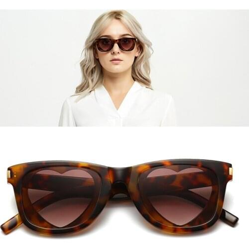 JackJad 2019 Fashion Modern Vintage Heart Shape Lense Style Sunglasses Women UV400 Brand Design Sun Glasses Oculos De Sol SL51