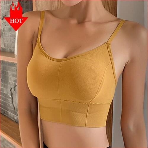 VDOGRIR Seamless Underwear Female Crop Tops With Removable Padded Camisole Lady Lingerie Intimates Fashion Sexy Tank Crop Top