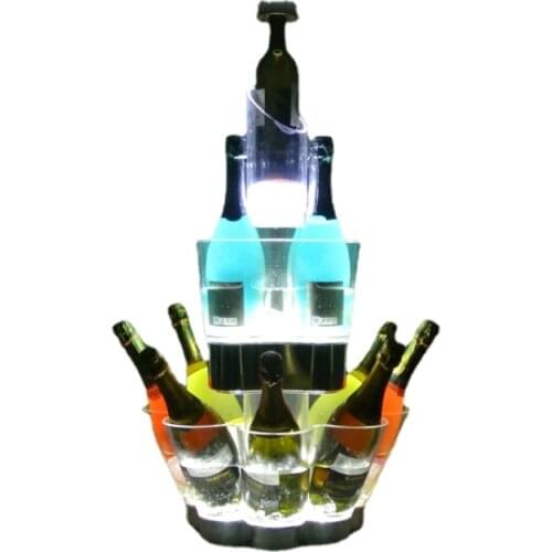 LED Glow Ice Bucket Large Capacity Wine Cooler Led Waterproof with Colors Changing Champagne Wine Ice Beer Bucket