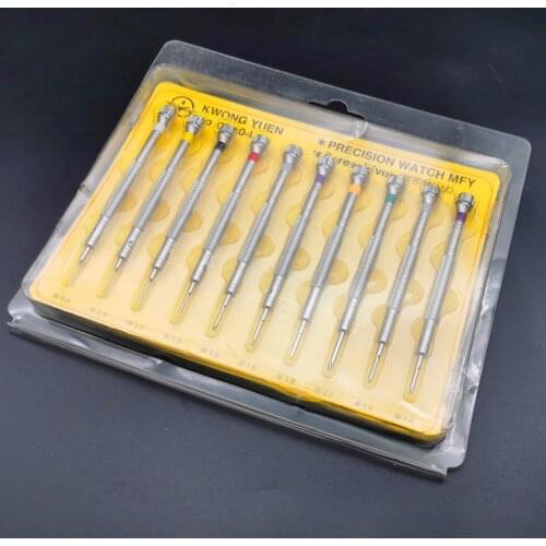 10 pcs 316# Steel Extreme Hardness Watch Screwdriver Set Precision Screwdrivers Watch Repair Tools Watch Tools